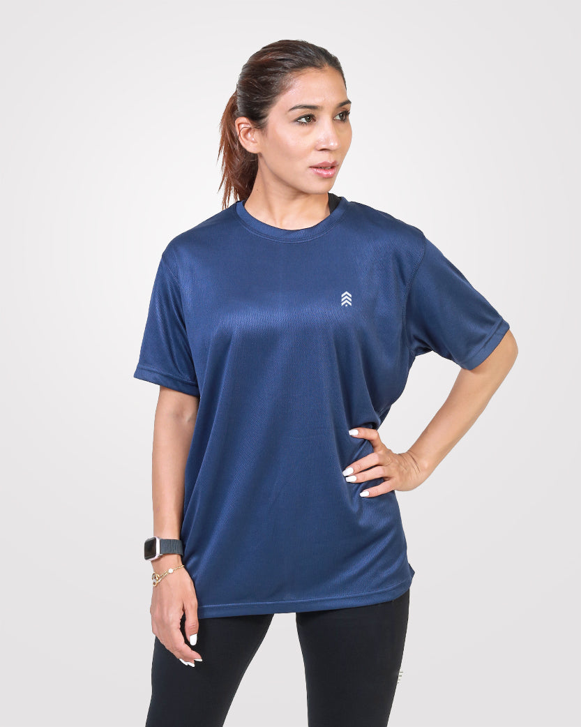 Women's Relaxed Drifit T-Shirt Navy