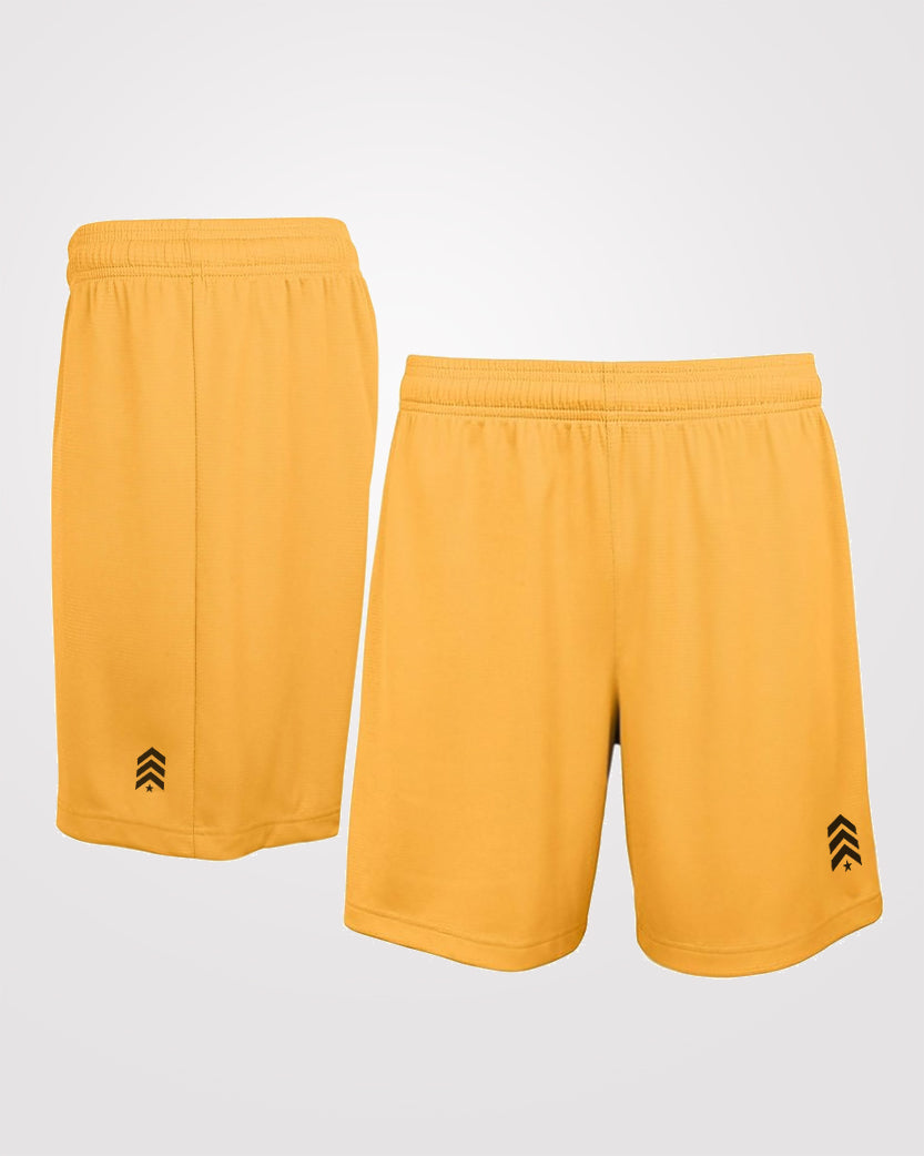 Yellow Drifit Workout Shorts