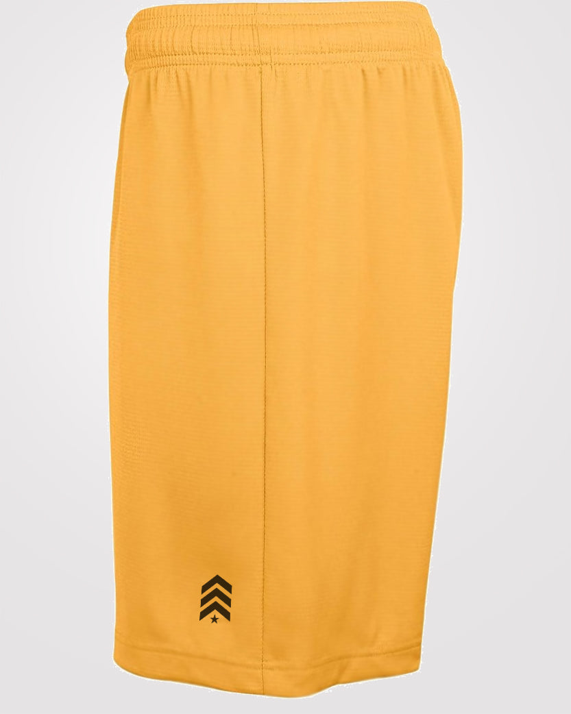 Yellow Drifit Workout Shorts