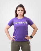 Women Purple Basic T-Shirt - Outgears Fitness