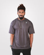 Men's Over Size T-Shirt Gray - Outgears Fitness