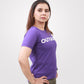 Women Purple Basic T-Shirt