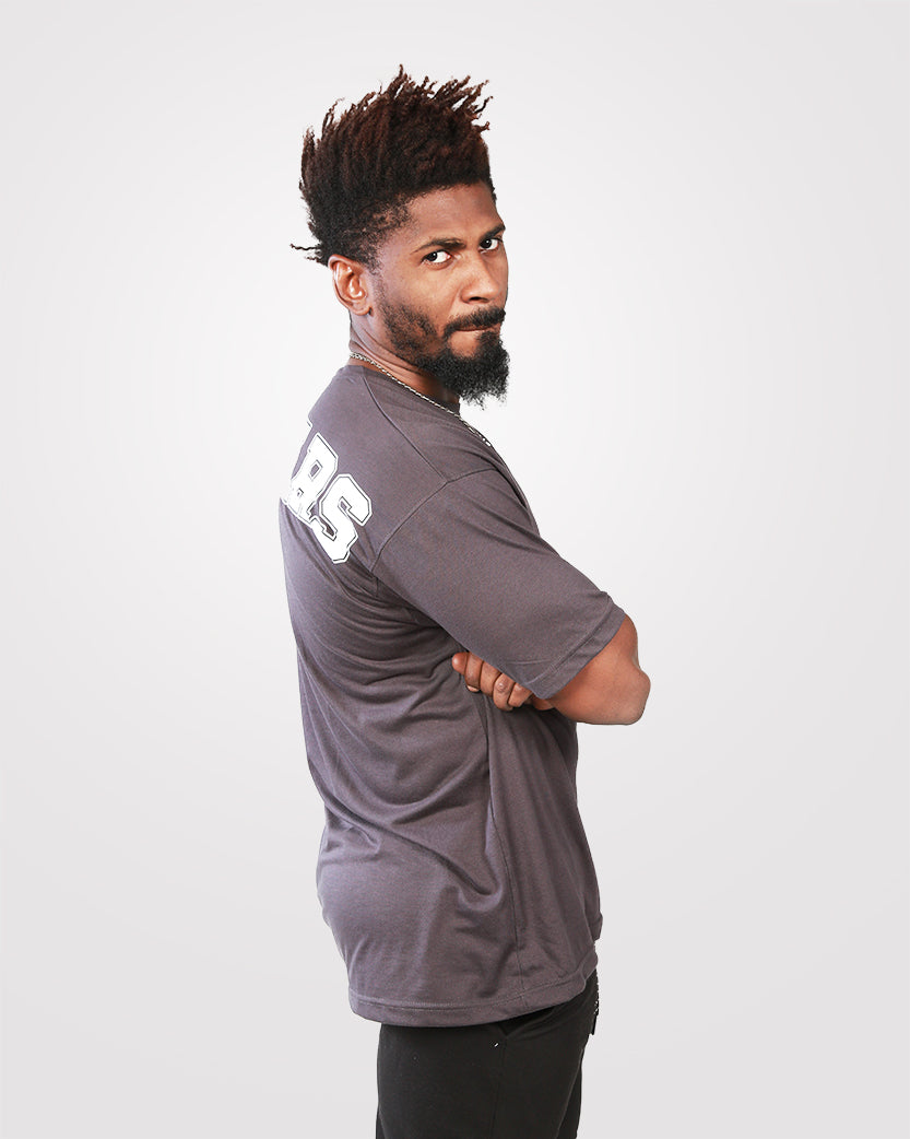 Men's Over Size T-Shirt Gray - Outgears Fitness