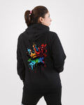 Women Black Hoodie Queen - Outgears Fitness