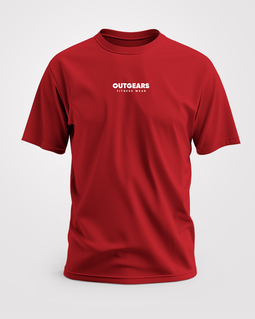 mens tshirt red micro fiber