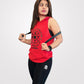 Womens Hood Tank Top Red