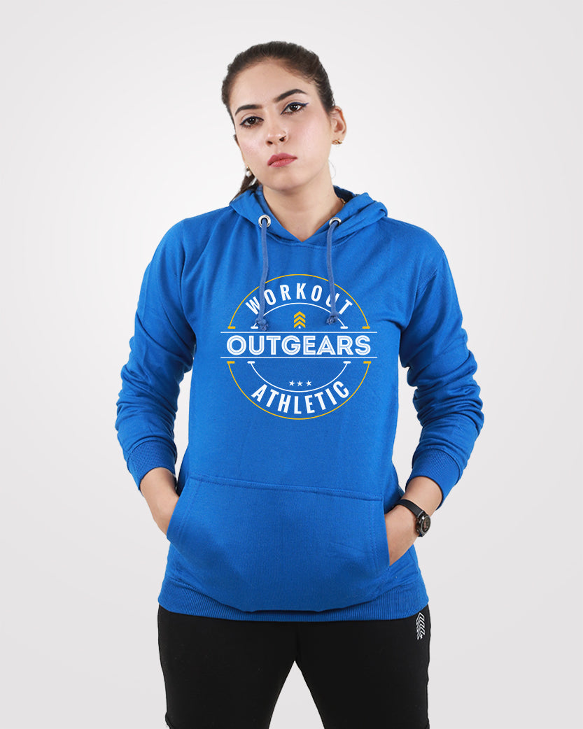 Women Outgears Pullover Hoodies Blue