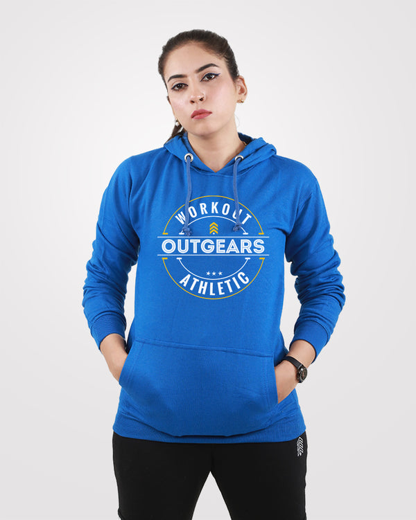 Women Outgears Pullover Hoodies Blue