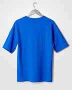 Men's Over Size T-Shirt Blue - Outgears Fitness