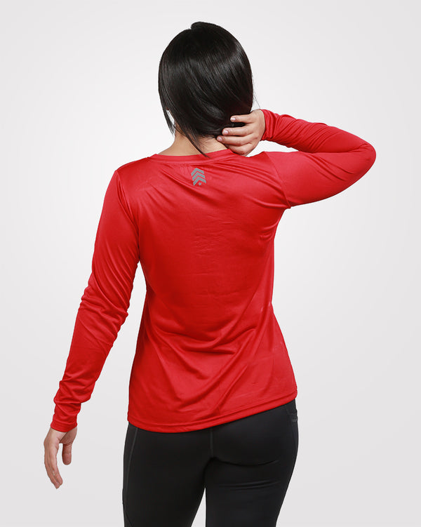 Red Full Sleeves Tee Dri-Fit