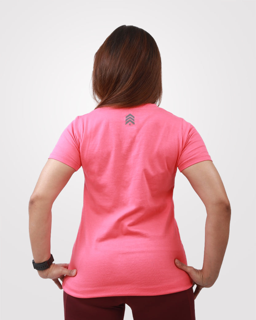 Women's Pink Basic T-Shirt