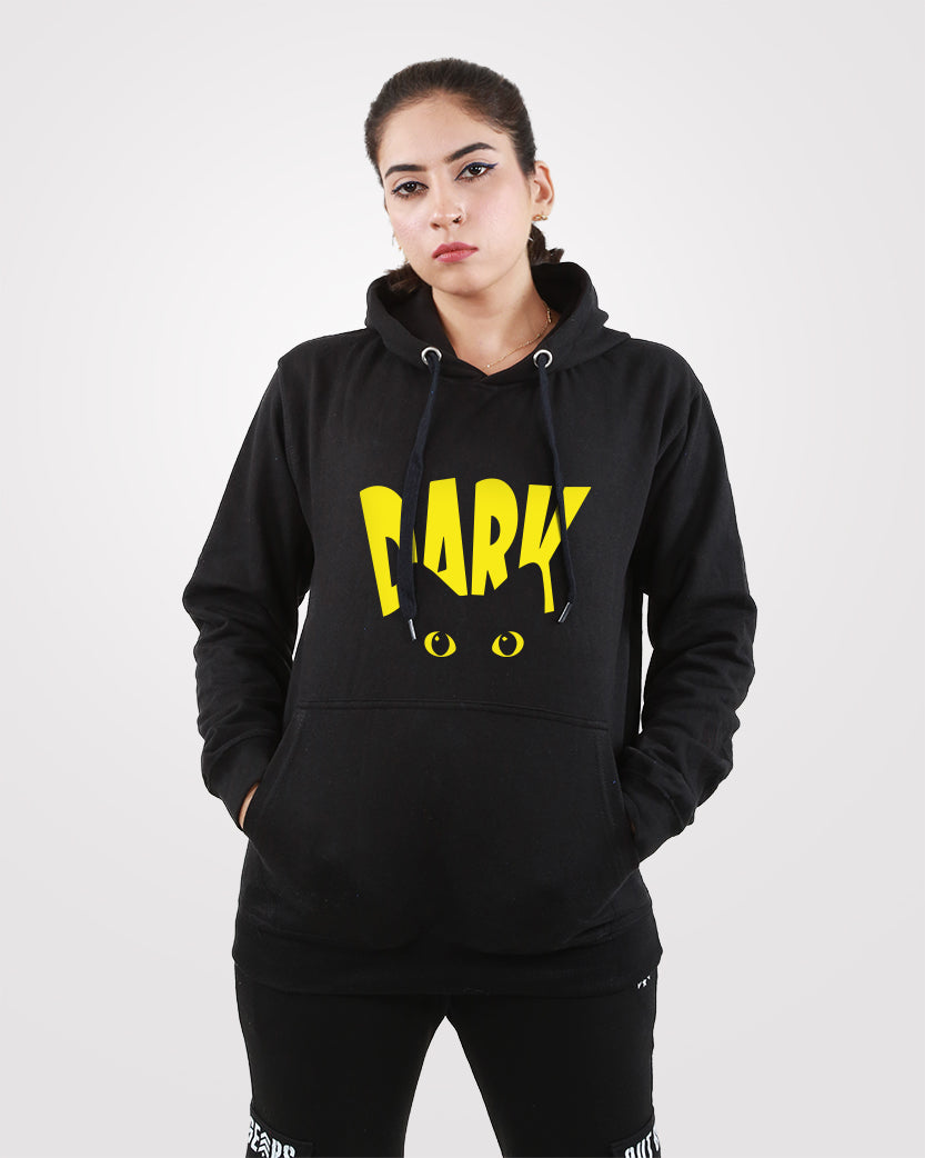 Women Black Hoodie Dark