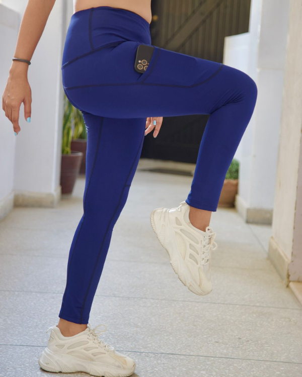 Women's Tights Blue - Outgears Fitness