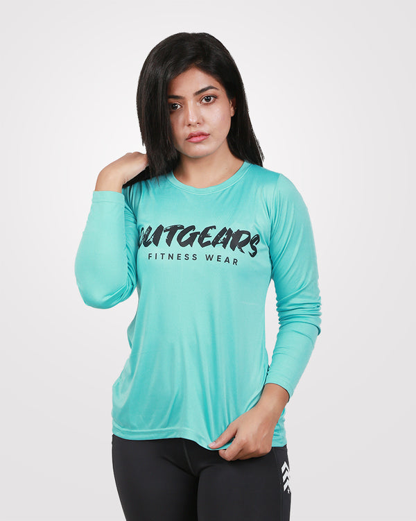 Sea Green Full Sleeves Tee Dri-Fit