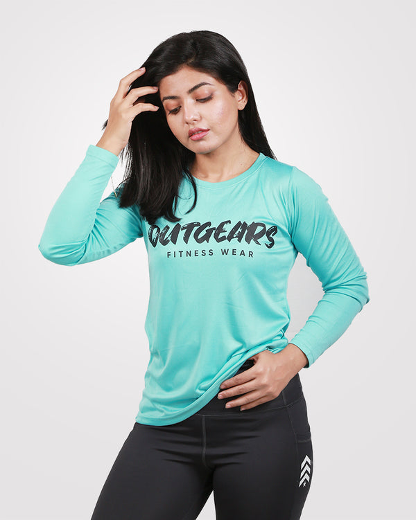 Sea Green Full Sleeves Tee Dri-Fit