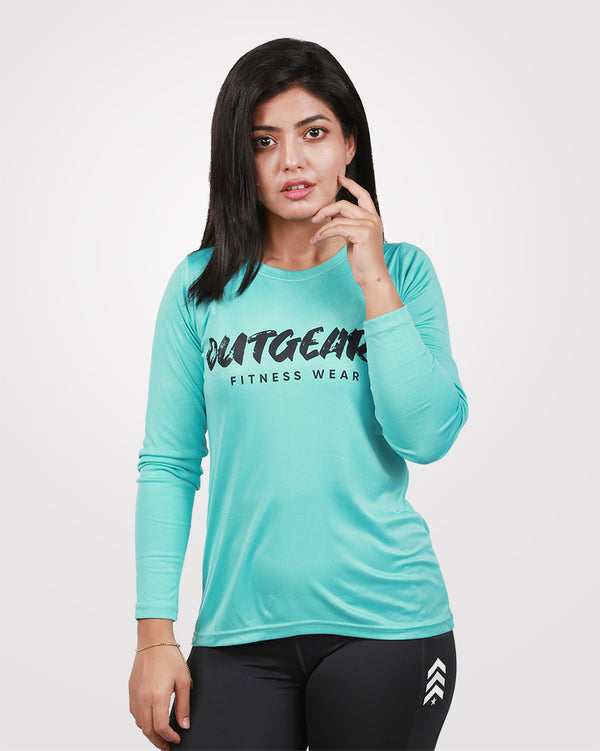 Sea Green Full Sleeves Tee Dri-Fit