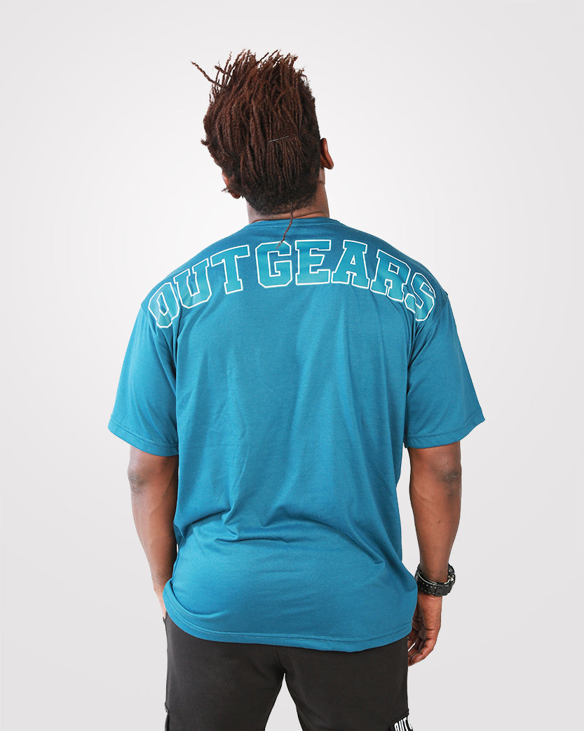 Men's Over Size T-Shirt Teel - Outgears Fitness