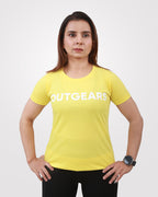 Women's Yellow Basic T-Shirt