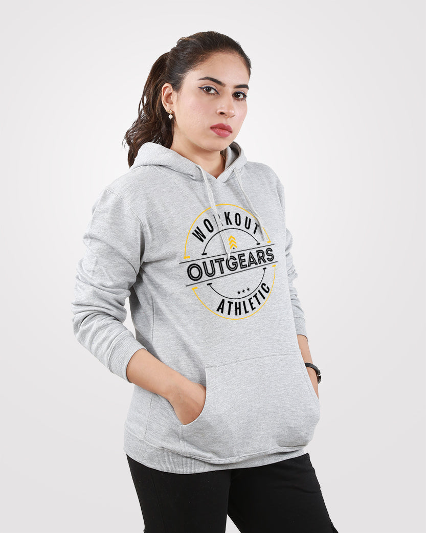 Women Outgears Pullover Hoodies Gray