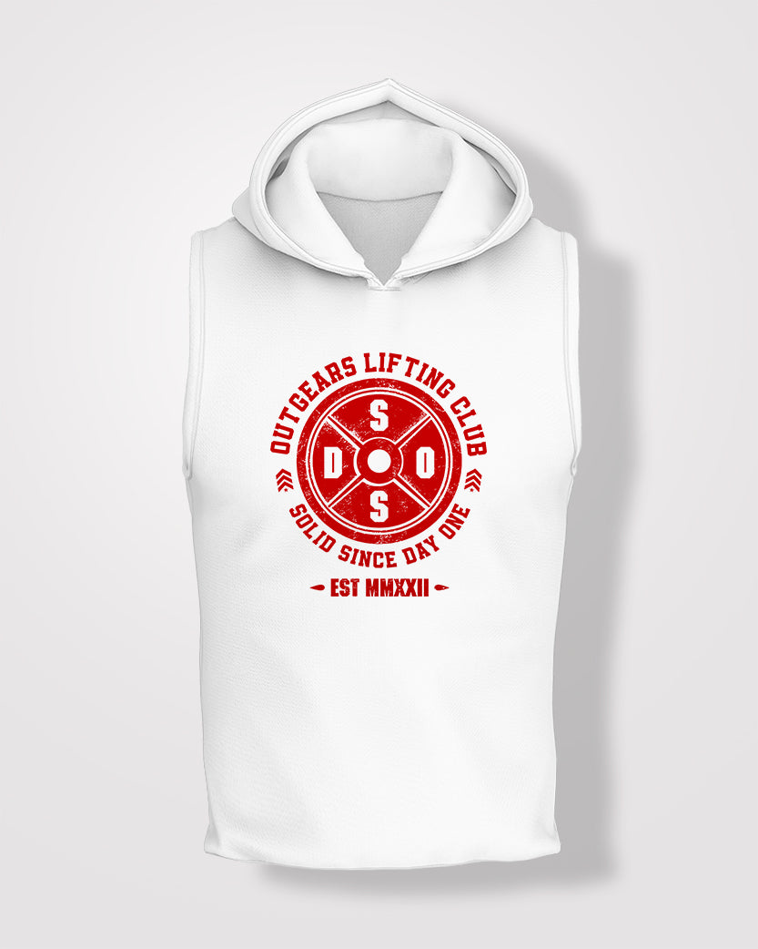 Hood Tank Top White - Outgears Fitness