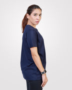 Womens Cotton T-Shirt Navy - Outgears Fitness