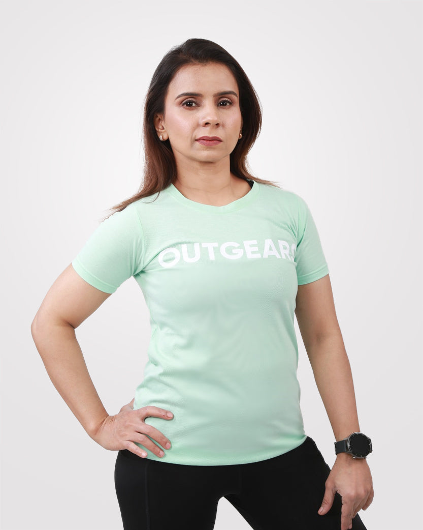 Women's SeaGreen Basic T-Shirt