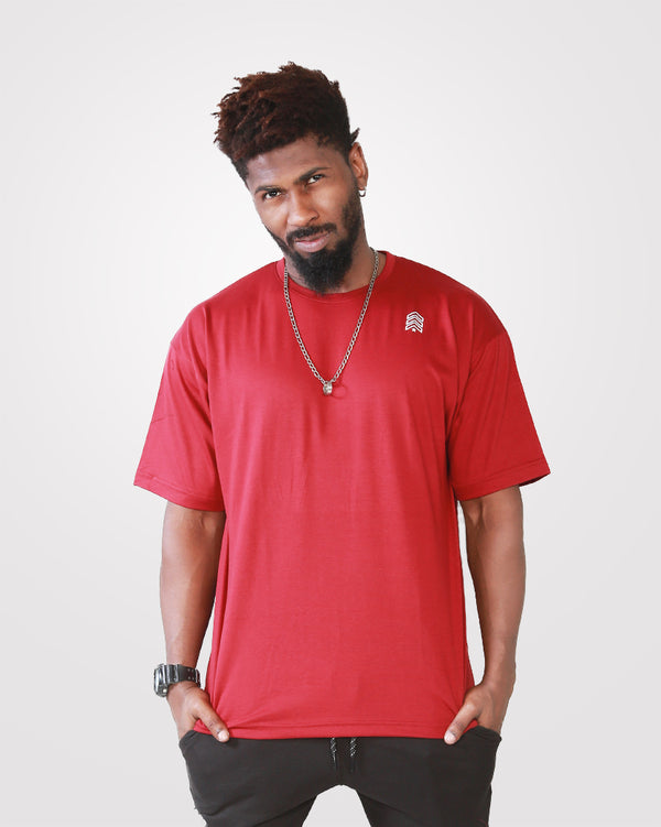Men's Over Size T-Shirt Maroon