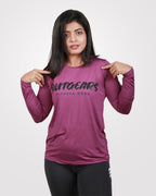Purple Full Sleeves Tee Dri-Fit - Outgears Fitness