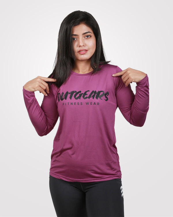 Purple Full Sleeves Tee Dri-Fit