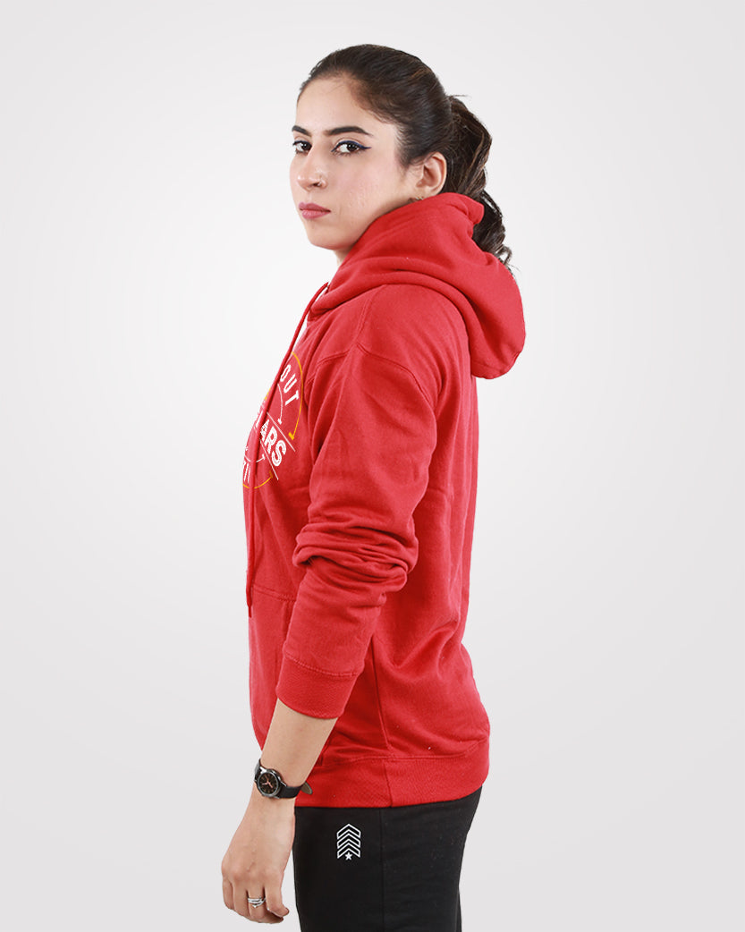 Women Outgears Pullover Hoodies Red
