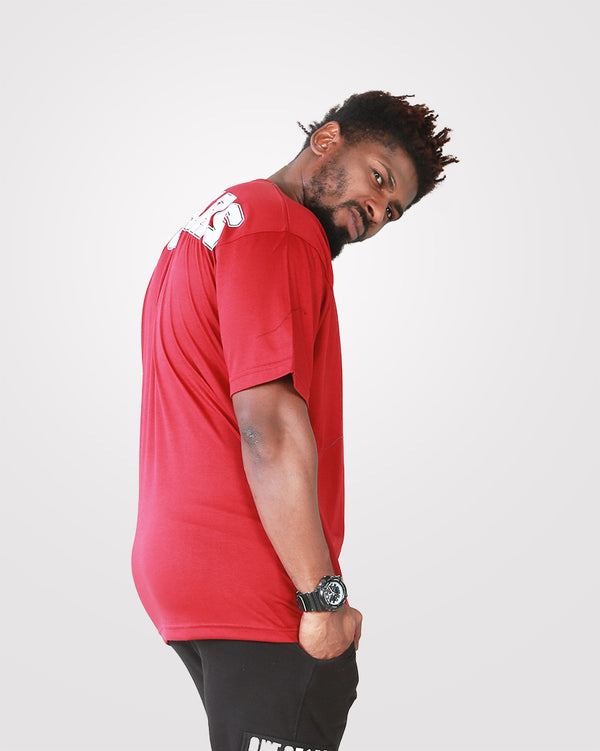 Men's Over Size T-Shirt Maroon