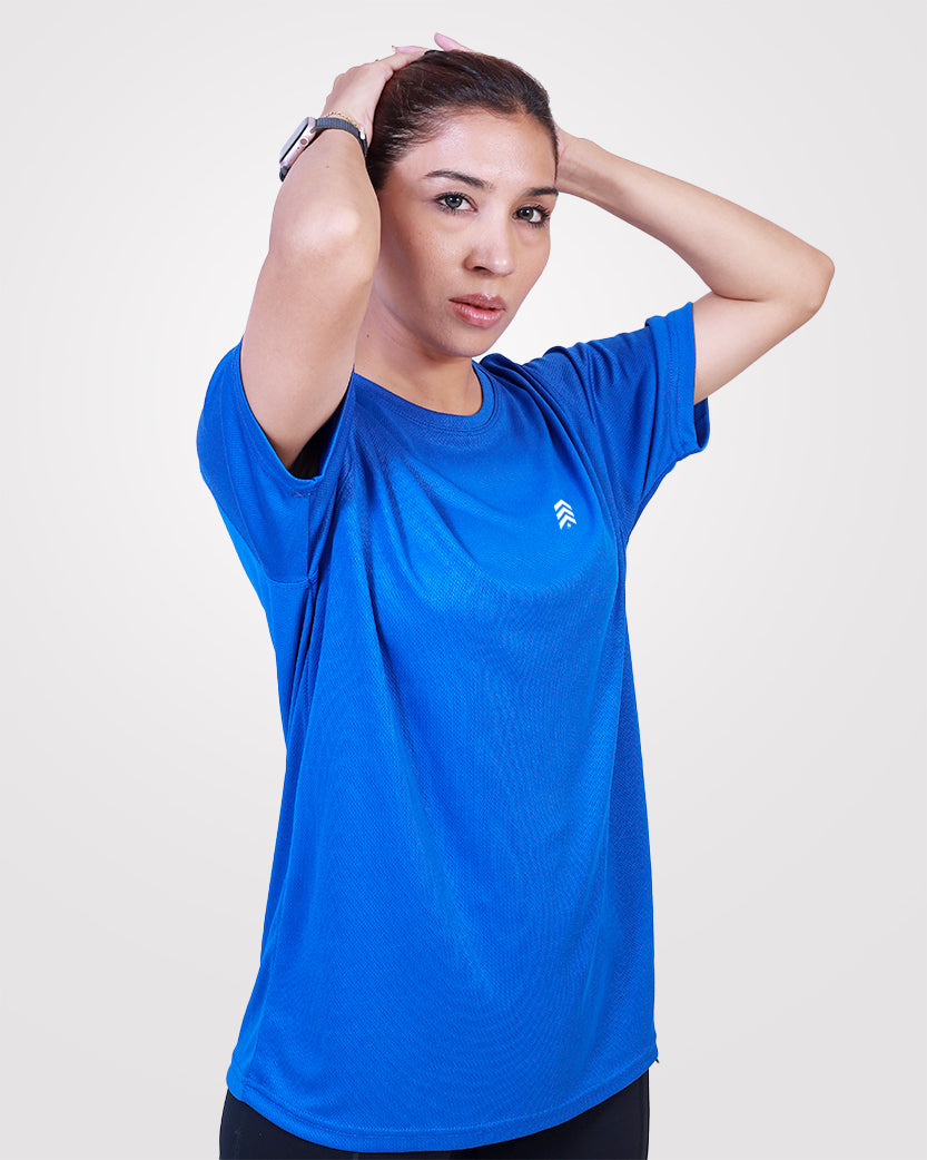 Women's Relaxed Drifit T-Shirt Blue