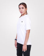 Women's Relaxed Drifit T-Shirt White - Outgears Fitness
