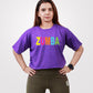 Zumba Crop TShirt Purple