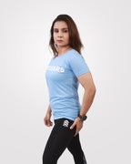 womens cotton tshirt sky blue