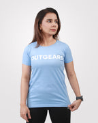 womens cotton tshirt sky blue