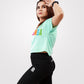 Zumba Crop TShirt Sea Green