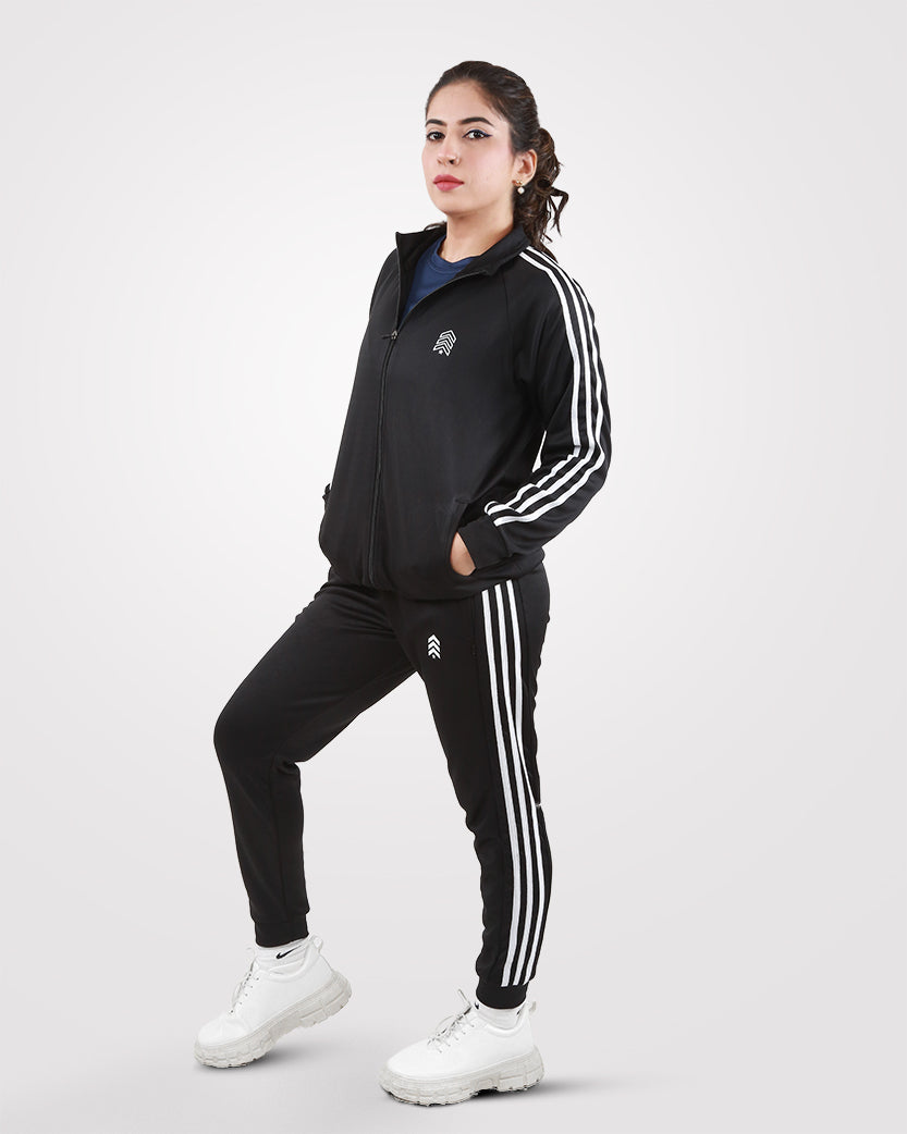 Track Suit Ladies Black Jogging Suit Luxury Tracksuit Women's