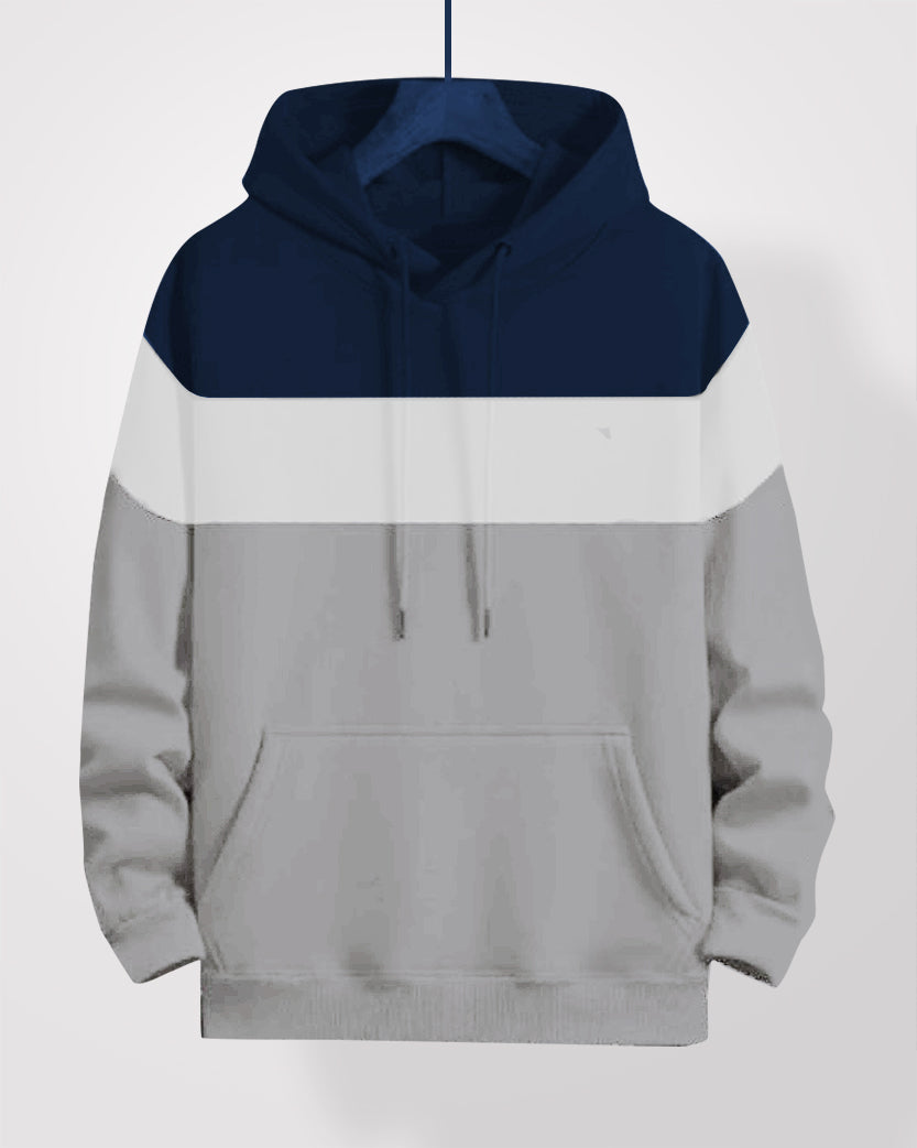 Pullover Hoodies Stripes Navy - Outgears Fitness