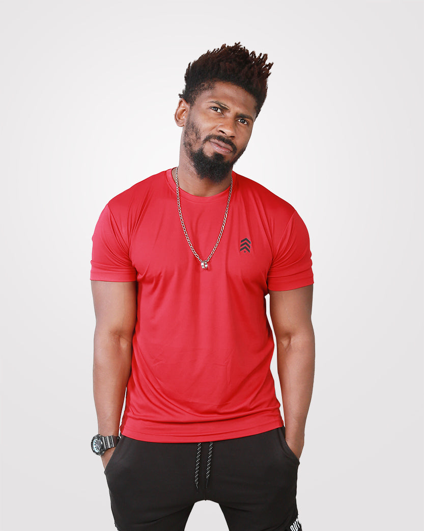 Red Dri-Fit Tee - Outgears Fitness