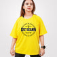 Women's Over Sized T-Shirt Yellow - Outgears Fitness