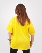Women's Over Sized T-Shirt Yellow - Outgears Fitness