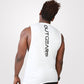 White mens tank top