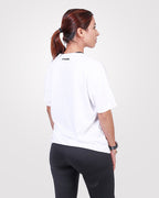 Women's Relaxed Drifit T-Shirt White - Outgears Fitness