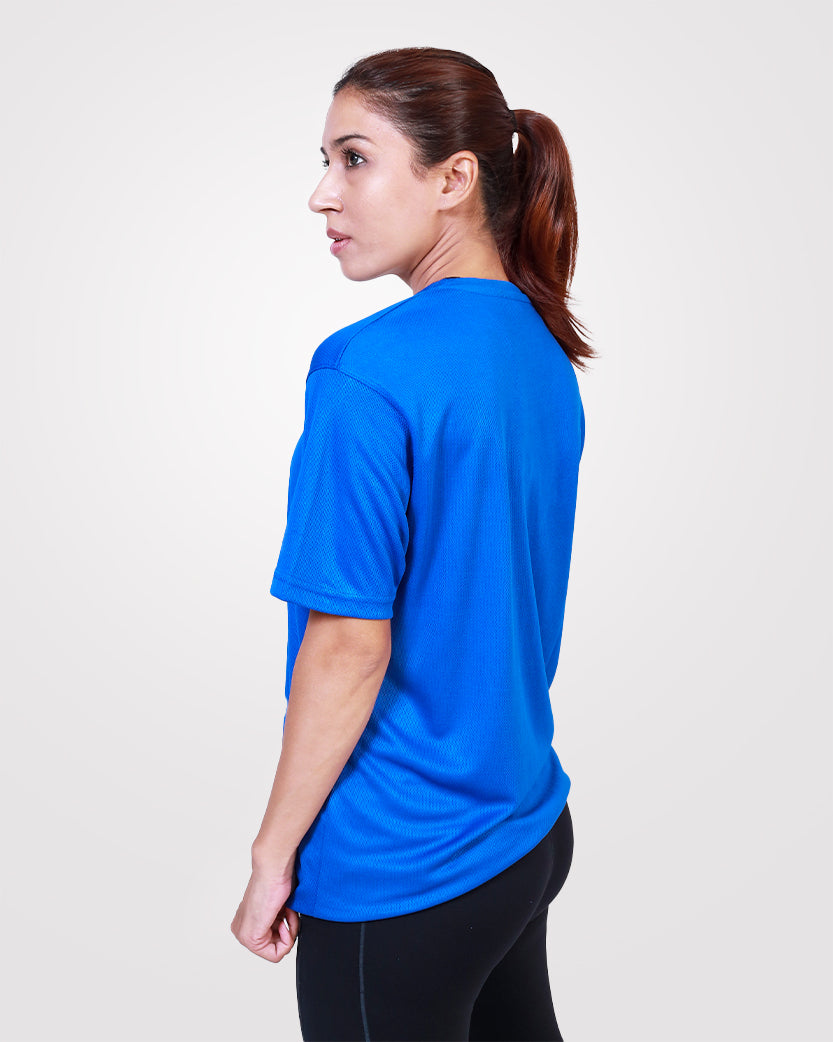 Women's Relaxed Drifit T-Shirt Blue