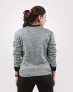 Women Bomber Jacket Gray 2.1 - Outgears Fitness