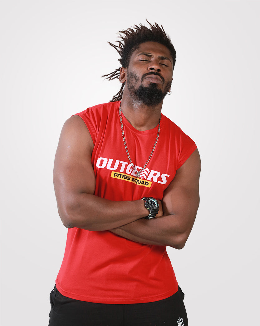 Men’s Tank Top Red 0.1 - Outgears Fitness