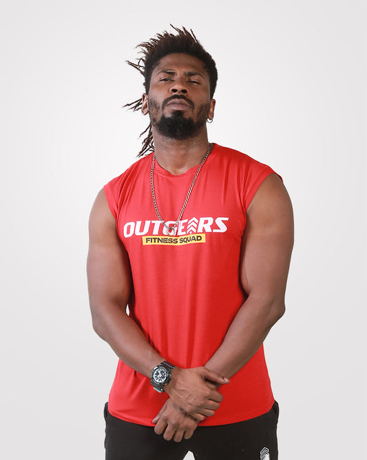 Men’s Tank Top Red 0.1 - Outgears Fitness
