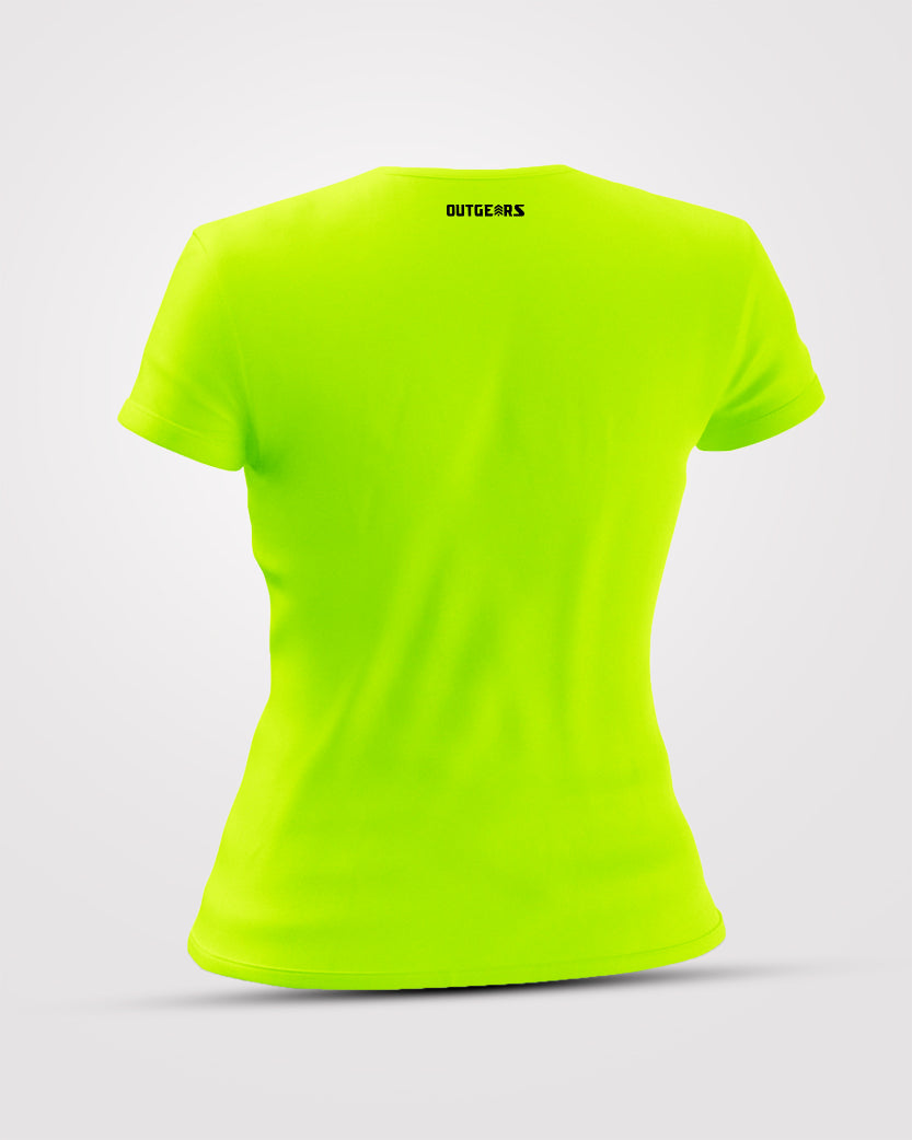 Women Dri-Fit T-Shirt Neon Green - Outgears Fitness