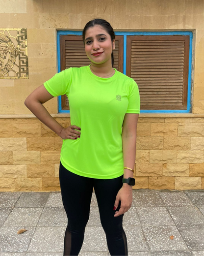 Women Dri-Fit T-Shirt Neon Green